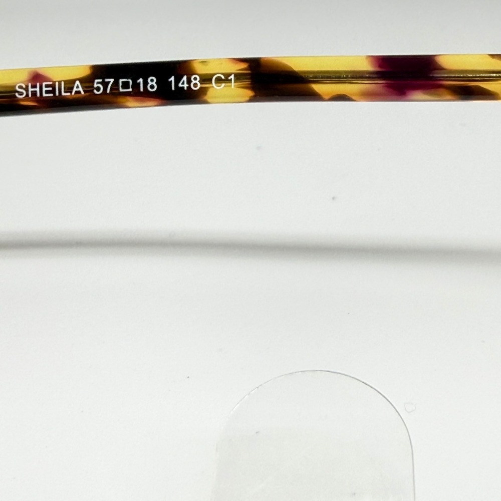 EyeBuyDirect Sheila Oversized Round Tortoiseshell Sunglasses Yellow Purple C1 - Picture 6 of 7